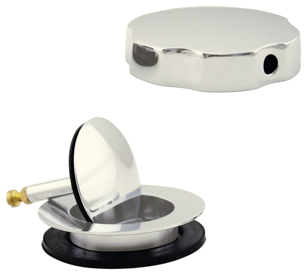 Standard Trim For Cable Drive Bath Waste In Oil Rubbed Bronze, Polished Nickel