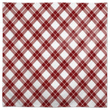 Diagonal Plaid Red 58x58 Tablecloth