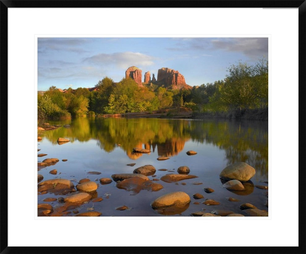"Red Rock Crossing, Arizona" Framed Digital Print by Tim Fitzharris, 32x26"