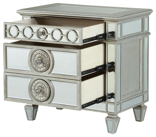 Varian Nightstand, Mirrored