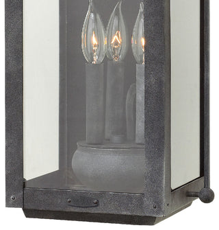 Hinkley Anchorage Large Wall Mount Lantern, Aged Zinc