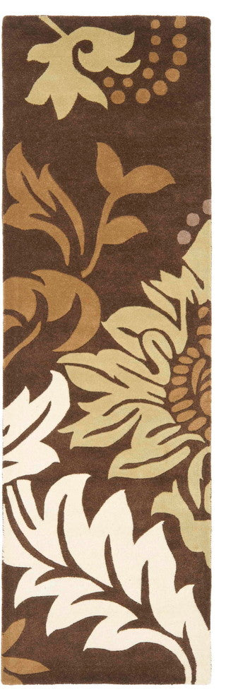 Safavieh Soho Soh831B Floral Rug, Brown/Multi, 2'6"x8'0" Runner