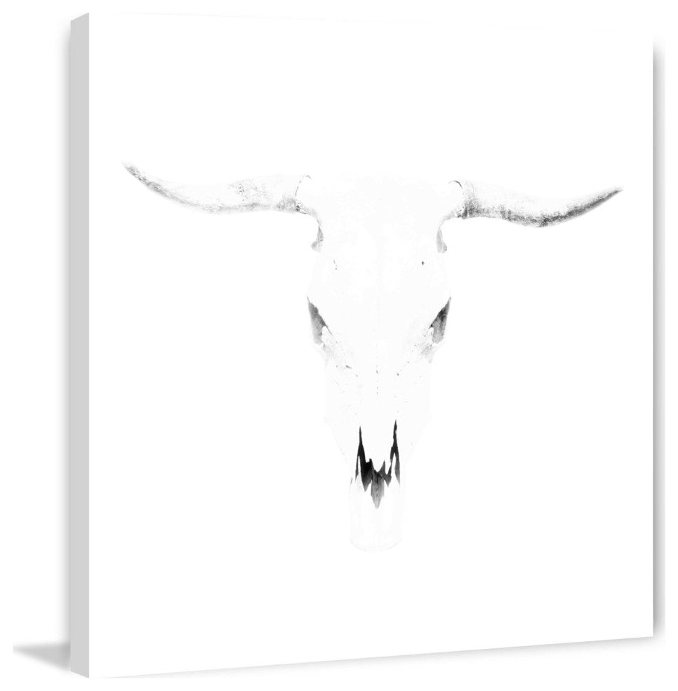"Bleached Horns" Print on Canvas, 18"x18"