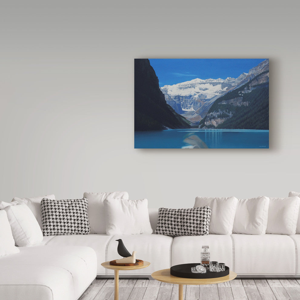 Ron Parker 'Lake Louise' Canvas Art, 19"x12"