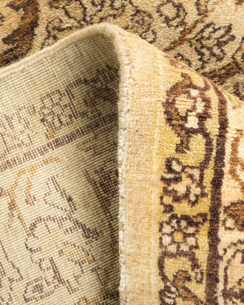 Mogul, One-of-a-Kind Hand-Knotted Area Rug Yellow, 4'3"x6'3"