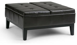 Dover Square Coffee Table Storage Ottoman