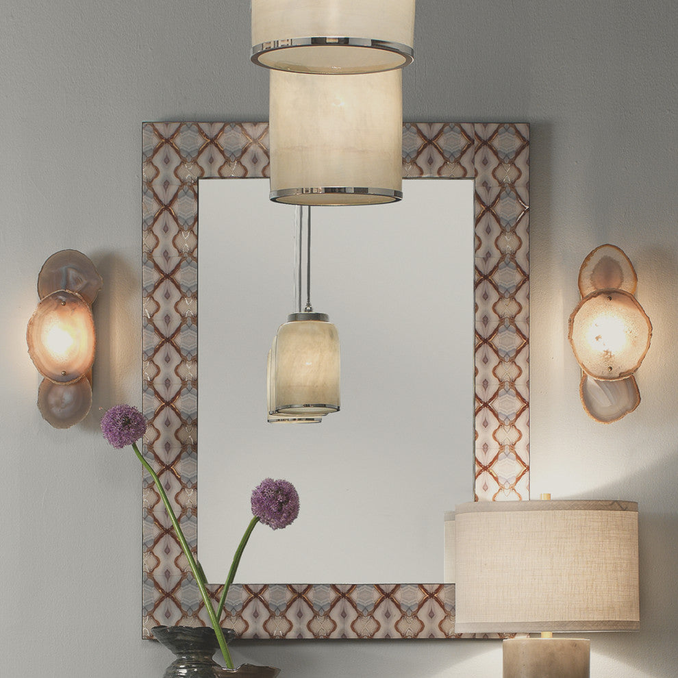 Trinity Wall Sconce, Pale Lavender Agate