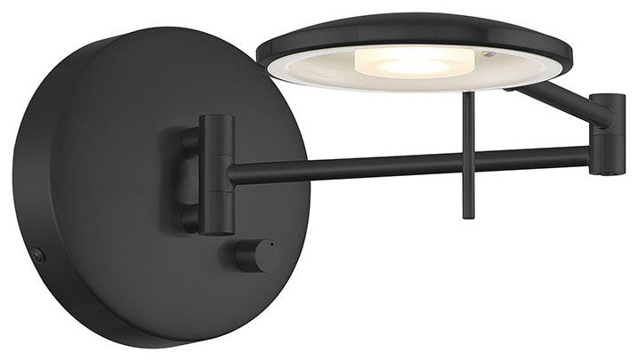 Dessau Turbo Swing-Arm Wall Lamp, Museum Black