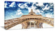 "Beautiful View of Paris Eiffel Tower Under Clouds" Wall Art, 60"x28", 1 Panel