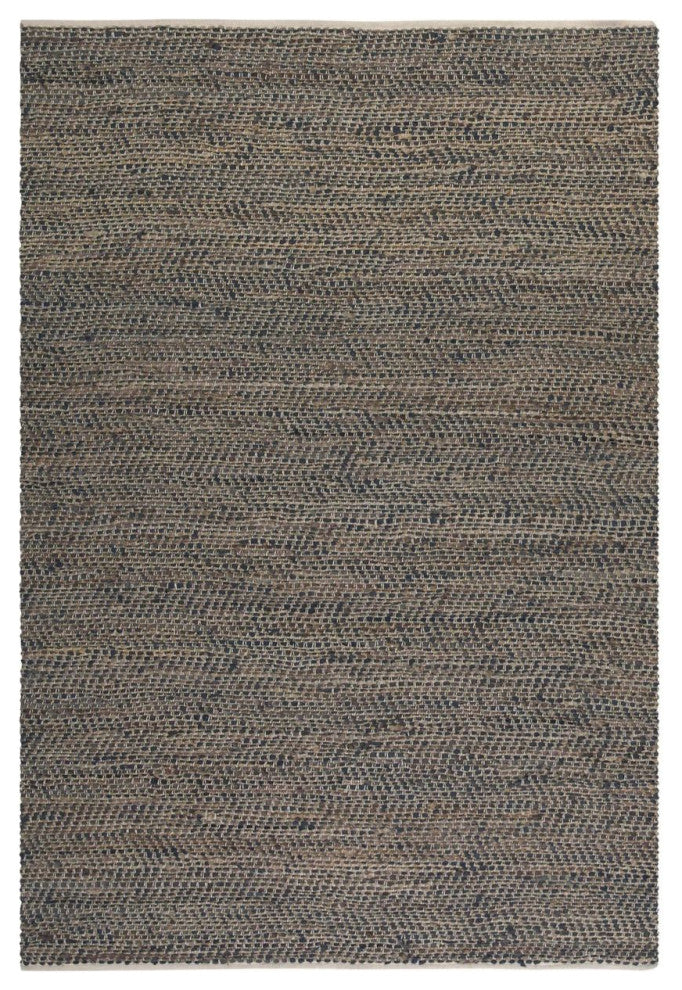 Uttermost Tobais 8x10 Rescued Leather & Hemp Rug