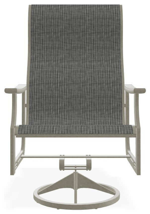 St. Catherine Sling Outdoor Supreme Swivel Rocker, Anchor/Storm
