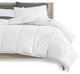 Bare Home 8-Piece Bed-in-a-Bag Split Sizes, White, Gray, Split Head Flex King