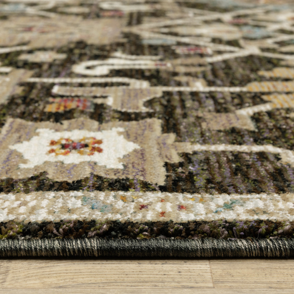 Adeline Vintage Bohemian Brown/ Multi Area Rug Runner 2'3" x 8'