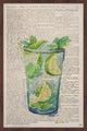 "Mojito on the Rocks" Framed Painting Print, 16"x24"