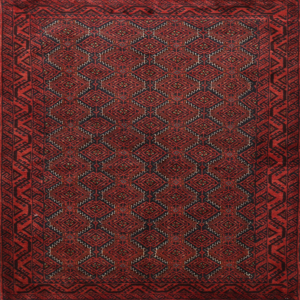 Ahgly Company Indoor Square Traditional Area Rugs, 3' Square