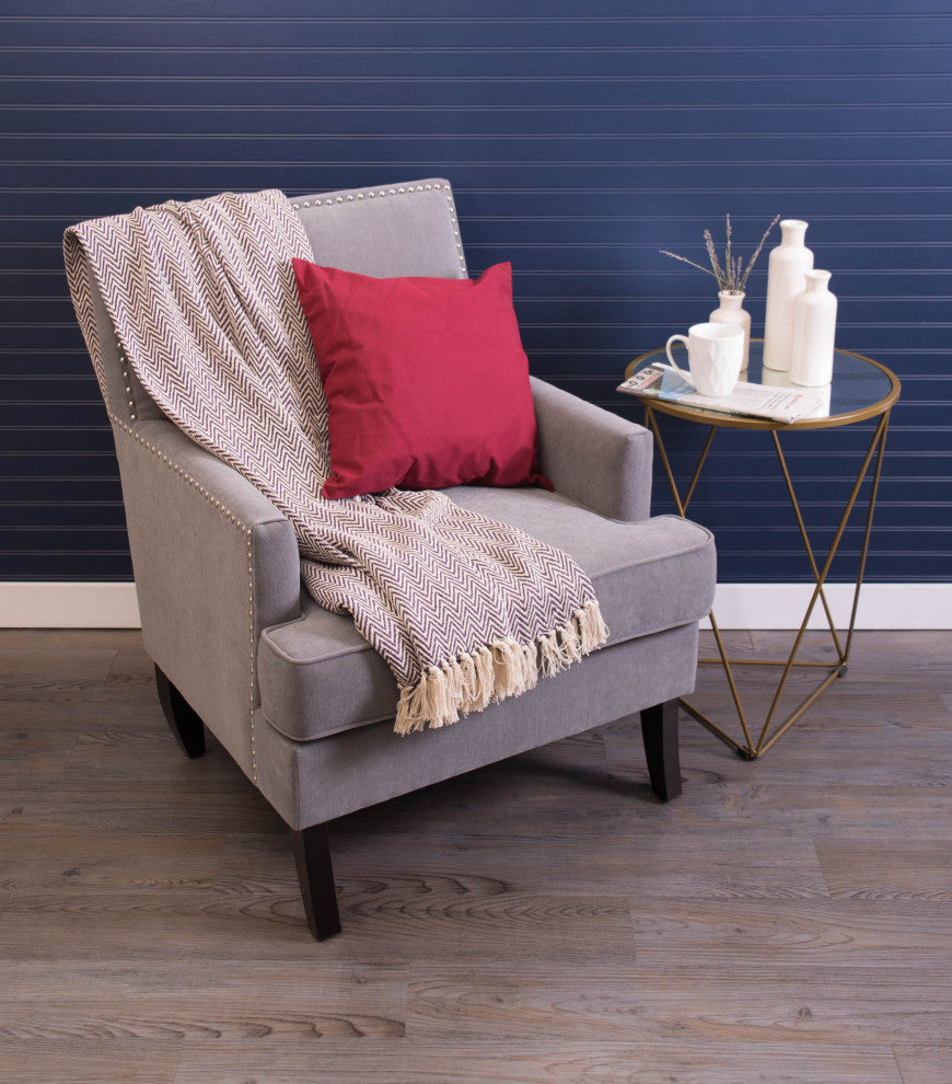 Tango Red Chevron Handloom Throw