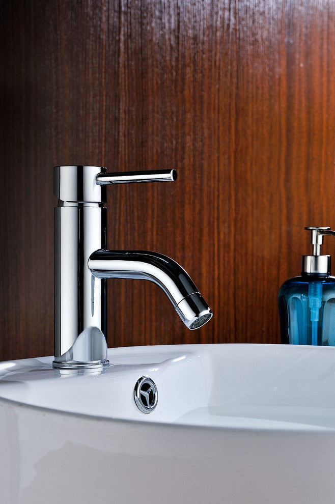 Bravo Series Single Handle Bathroom Sink Faucet in Polished Chrome