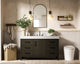 Home Living 54" Single Bathroom Vanity, Mocha Brown