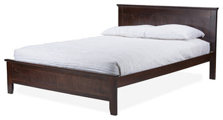 Spuma Cappuccino Wood Contemporary Full-Size Bed
