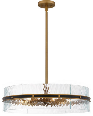 Reagan Six Light Pendant in Matte Black