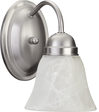 Quorum 1-Light Wall Mount, Satin Nickel