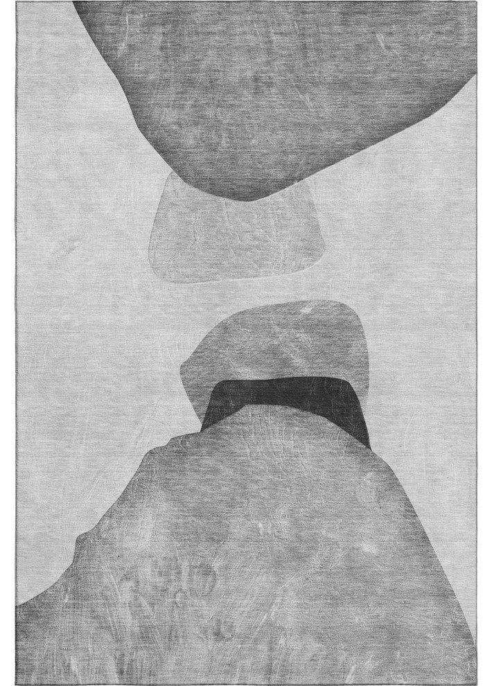 Premium Machine Washable Mayfield AMF547 Gray 2'6" x 3'10" Rug