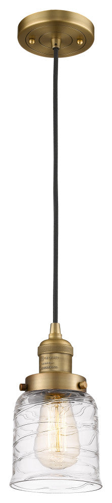 INNOVATIONS 201C-BB-G513-LED 1-Light Mini Pendant Brushed Brass
