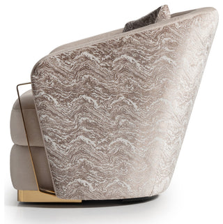 Carmela Accent Chair Almond/Gold