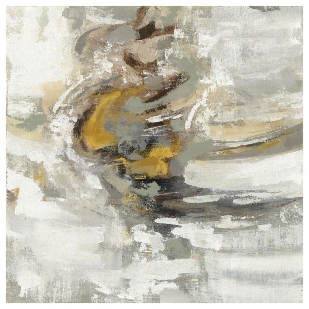 "Amber Ring" Digital Paper Print by Silvia Vassileva, 38"x38"