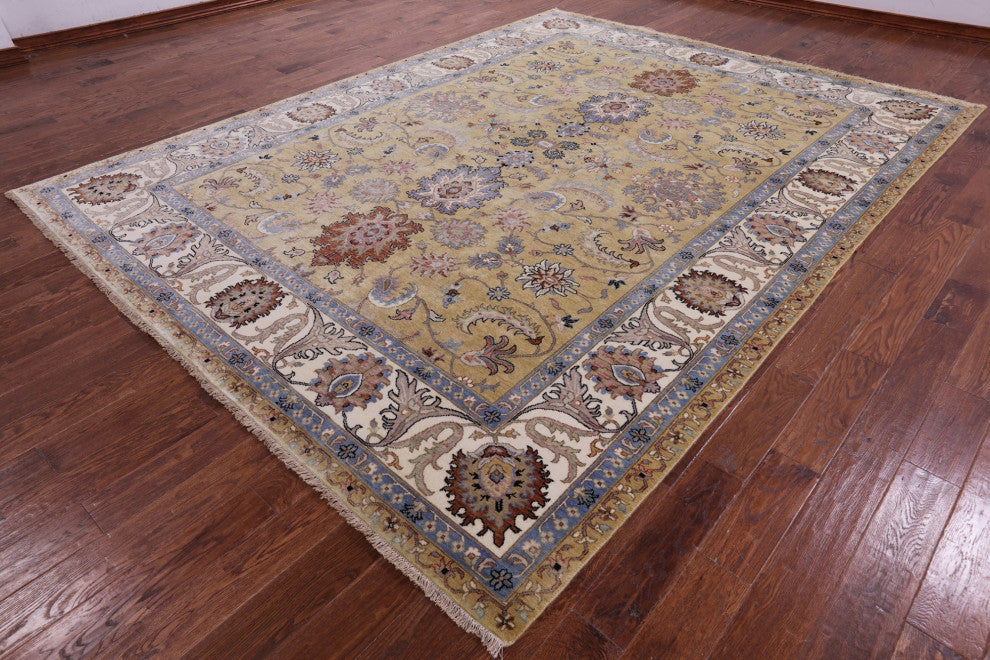 8' 10" X 11' 8" Persian Tabriz Handmade Wool Rug - Q16029