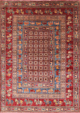 Ahgly Company Indoor Rectangle Mid-Century Modern Area Rugs, 7' x 9'