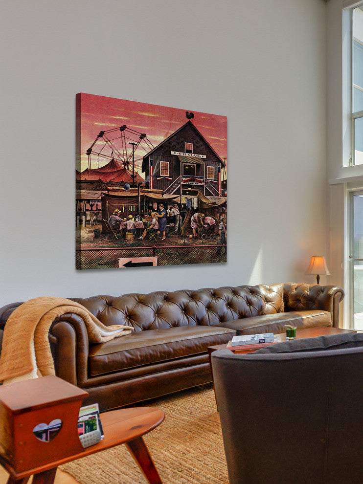"Four-H Fair" Painting Print on Canvas by Stevan Dohanos