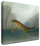 "The Yuletide Newt" by DD McInnes, Print on Canvas, 14"x14"