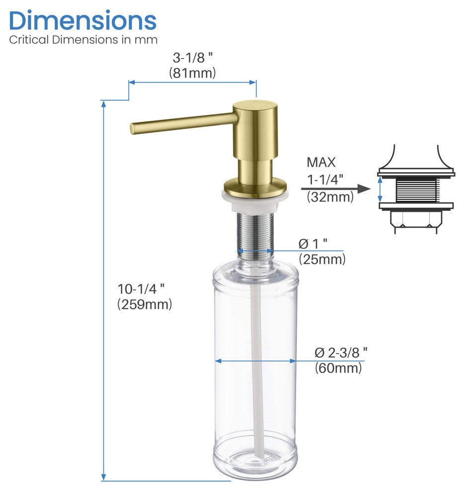 Fusion-T Single Handle Pull Down Sink Faucet With Soap Dispenser, Brushed Gold