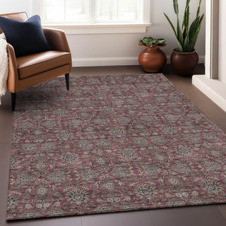 Premium Machine Washable Mayfield AMF702 Merlot 3' x 5' Rug