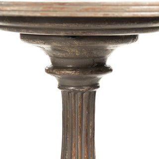 Esme End Table, Distressed Moss Gray