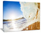 "Crashing Sandy Ocean Waves" Modern Beach Canvas Art Print, 20"x12"