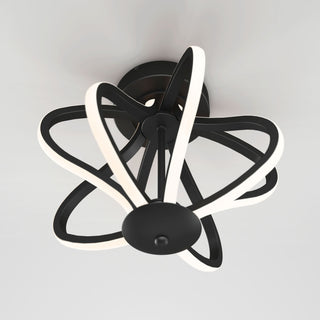 Artika Meridian Ceiling Flushmount Light, Black