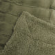 Super Mink Faux Fur Throw Blanket, Olive, 60"x80"