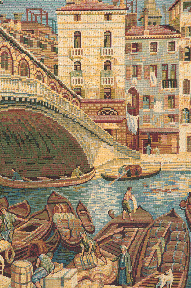 Ponte Di Rialto, Wall Tapestry, 19"x38"