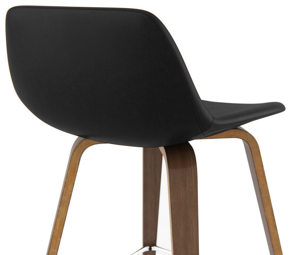 Randolph Bentwood Counter Stool, Set of 2, Black