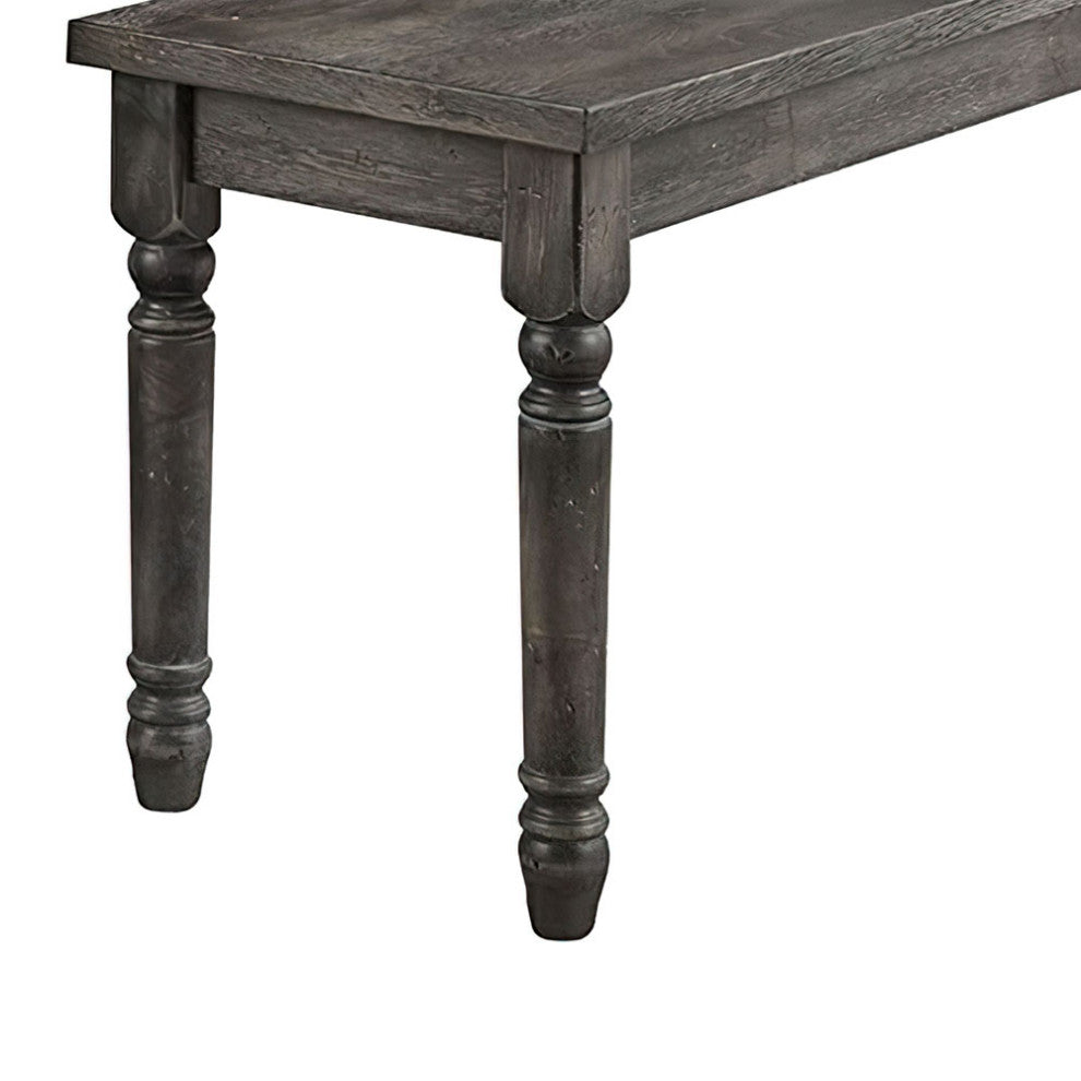 Acme Wallace Bench, Weathered Blue Washed