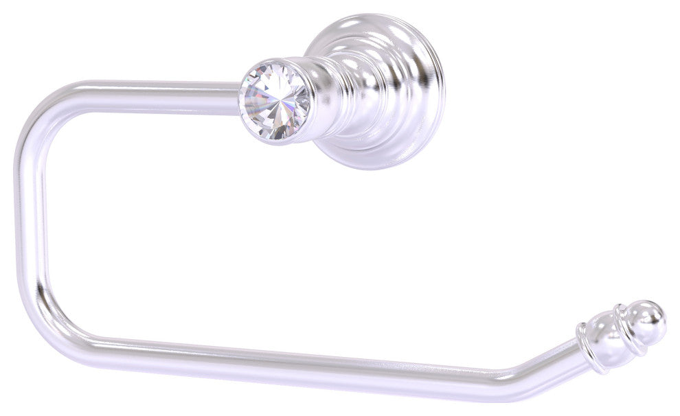 Carolina Crystal Euro Style Toilet Tissue Holder, Satin Chrome