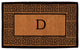 The Grecian Monogram Doormat, Extra-Thick 18"x30", Letter D