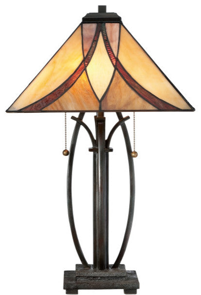 Asheville 2-Light Table Lamp, Valiant Bronze