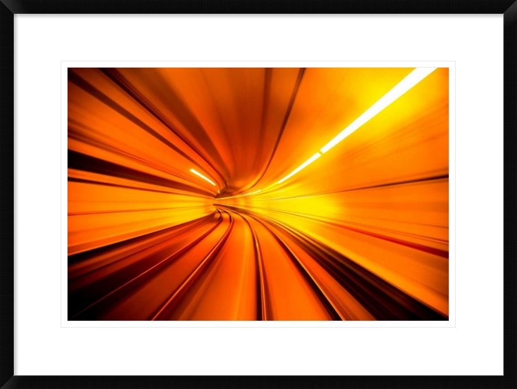 "Wormhole" Framed Digital Print by Alfred Myers, 30x22"
