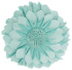 Mina Victory L0374 Throw Pillow, Sky, 14" x 14" Round