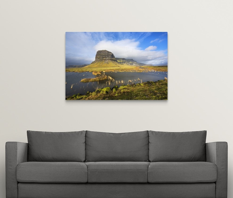 "Big Stone, Iceland" Wrapped Canvas Art Print, 48"x32"x1.5"