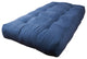 Blazing Needles Vitality 9" Microsuede Twin Futon Mattress, Indigo