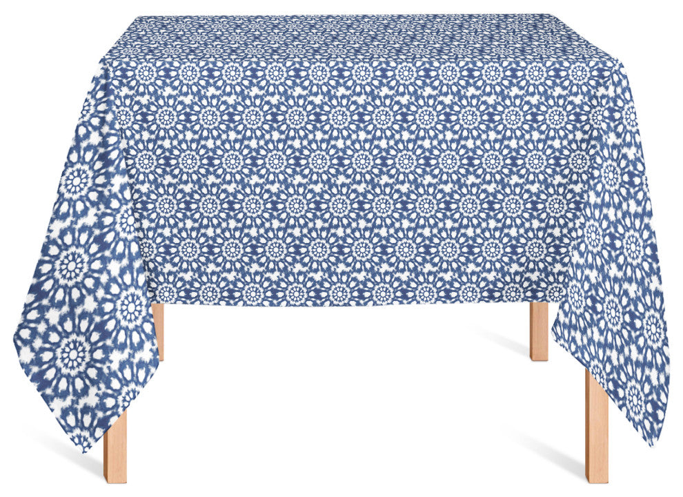 Radial Shibori Pattern 58x58 Tablecloth